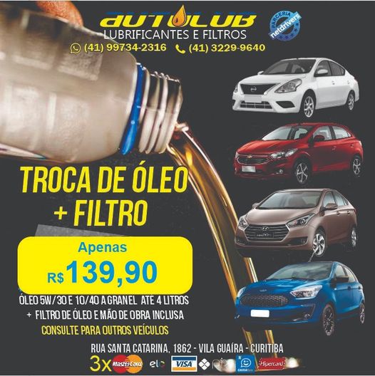 Troca de Óleo Autolub/ Guaíra