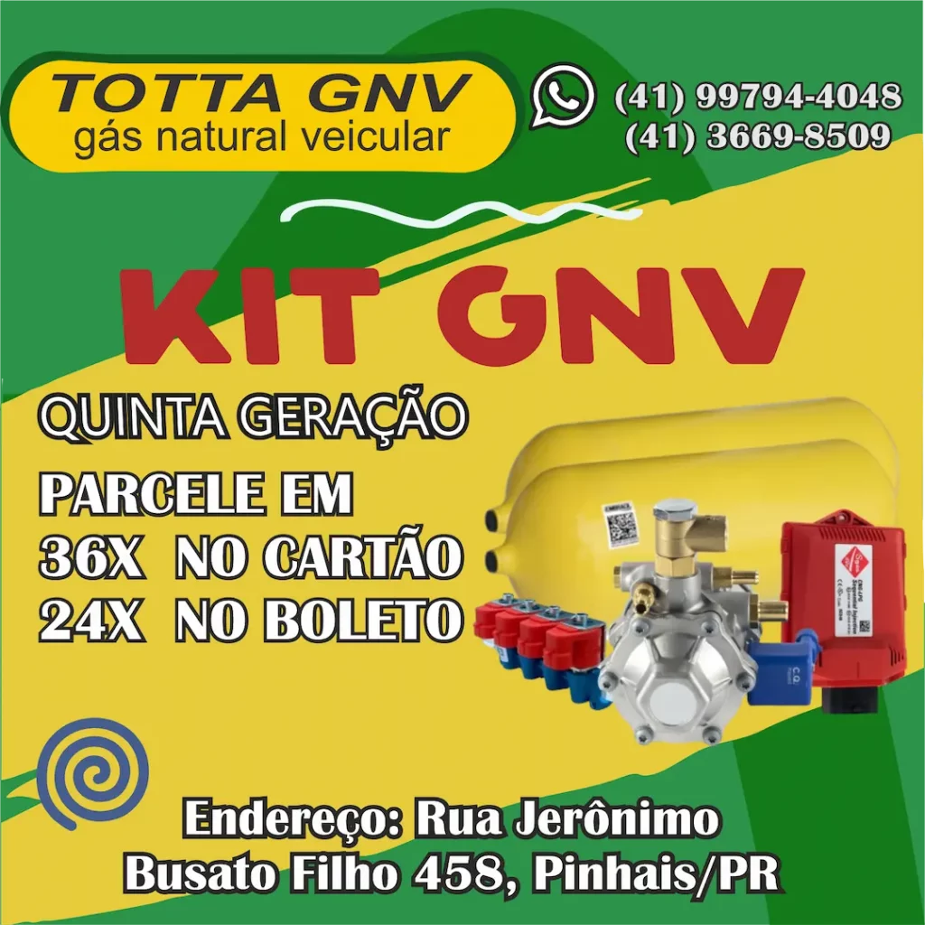 Totta GNV Kit de quinta de geração.